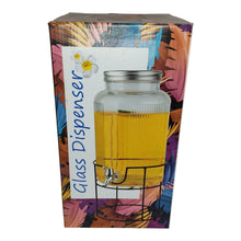 DISPENSADOR DE AGUA VIDRIO CON BASE 5 LT MULTIMENAJE