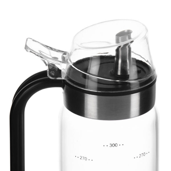 ACEITERA EN VIDRIO DE BOROSILICATO GRADUADA 300ML 18X6,6CM  MULTIMENAJE