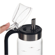 ACEITERA EN VIDRIO DE BOROSILICATO GRADUADA 300ML 18X6,6CM  MULTIMENAJE